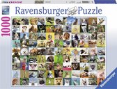 Ravensburger puzzel 99 vrolijke dieren - Legpuzzel - 1000 stukjes