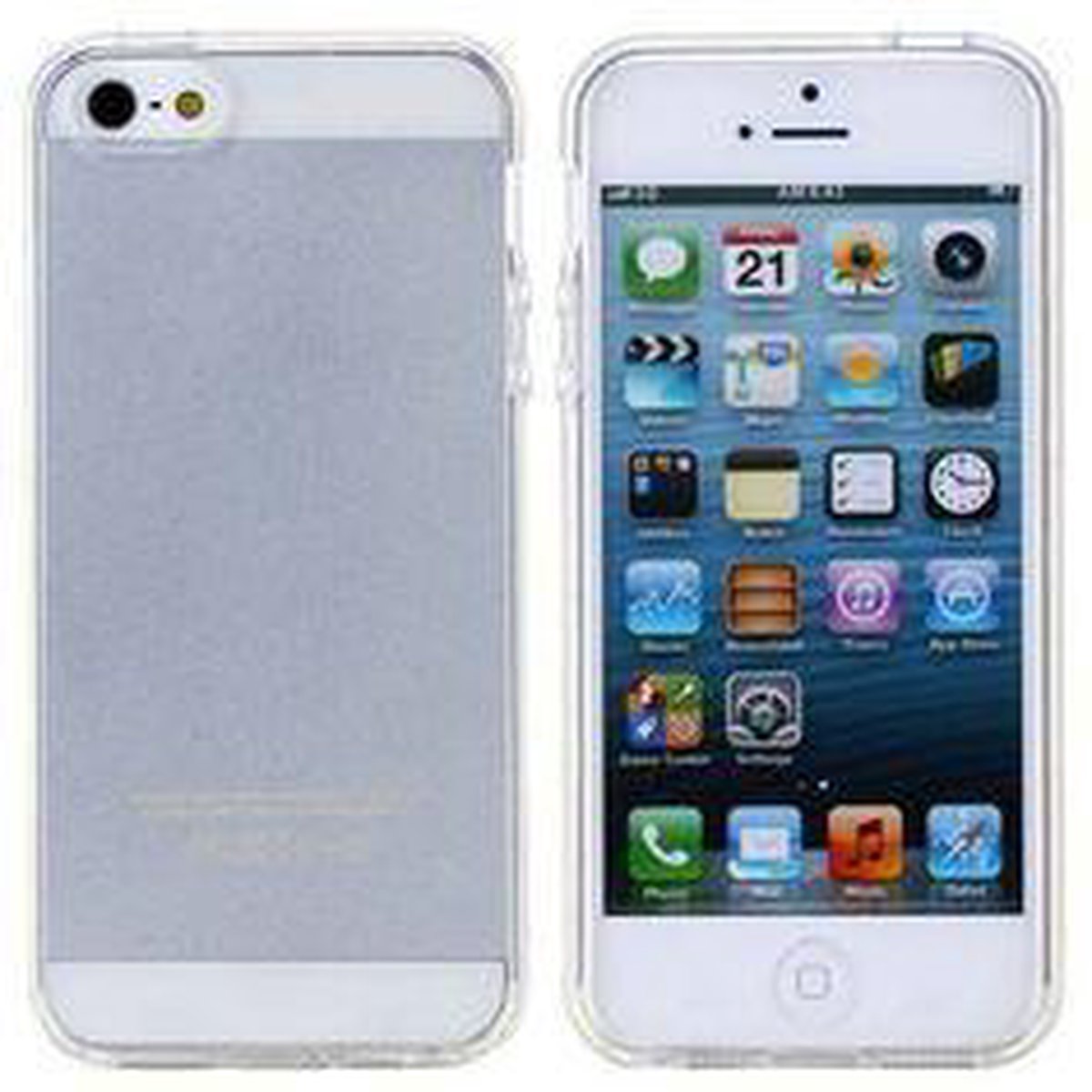 Hoesje voor iPhone 5 & 5S - Siliconen - Transparant