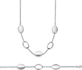 Orphelia SET-017 - Juwelenset: Ketting + Armband - Sterling Zilver 925 - 19/43 CM