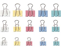 Foldback clips, b: 15-19-25 mm, 30div