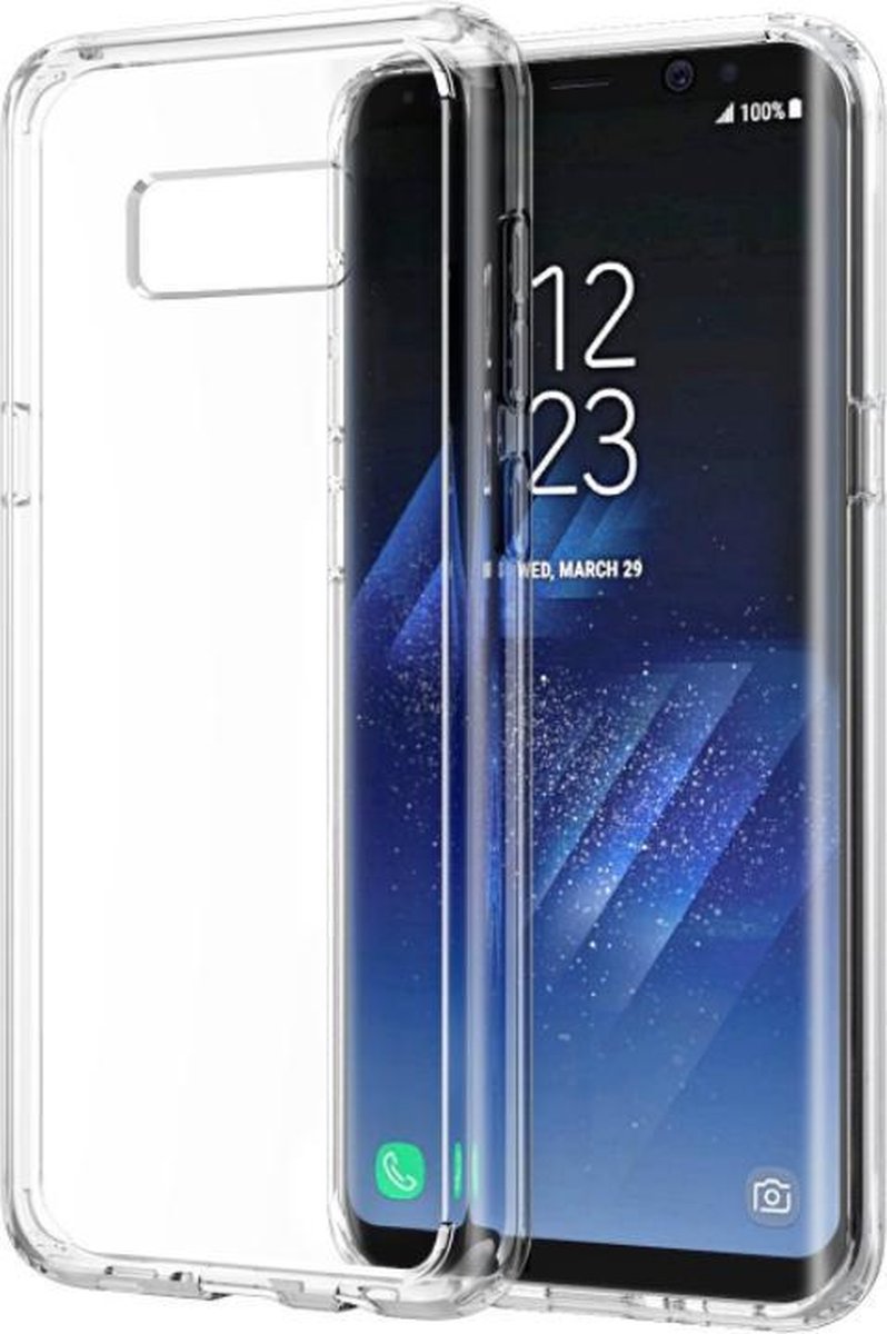 Hoesje geschikt voor Samsung Galaxy S8 Plus- TPU Case Transparant (Silicone Hoesje / Cover)