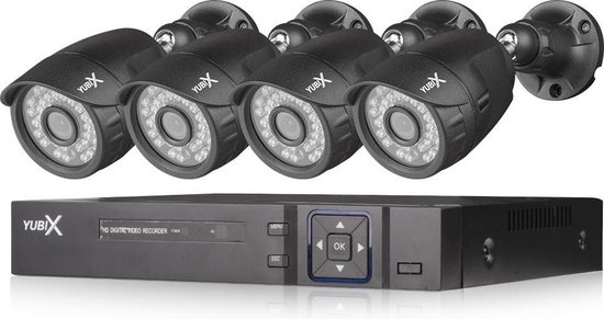 Beveiligingscamera set met 4 camera's Full HD Buiten Binnen + 500GB harde  schijf | bol.com