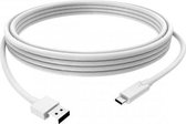 Vision TC 2MUSBCA 2m USB A USB C Mannelijk Mannelijk Wit USB-kabel