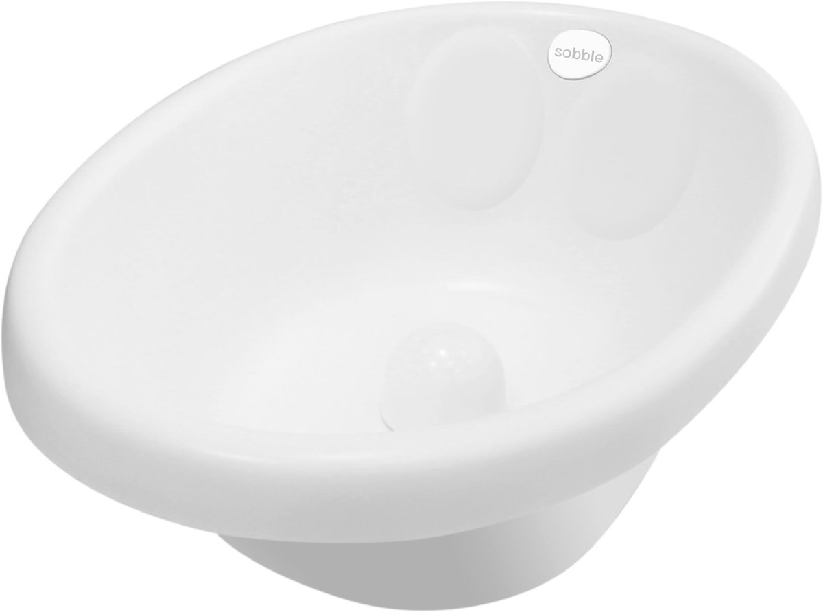Goedkoopste Sobble Wit - Original Cushioned Baby Bath Tub, veilig en comfortabel, houding van de baby aan te passen met babystopper, voor baby‘s van 0 tot 18 maanden, isolatie houdt het water warm, BPA-vrij, 4 kleuren