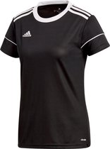 adidas Squad 17 SS Jersey Teamshirt Dames  Sportshirt - Maat L  - Vrouwen - zwart/wit