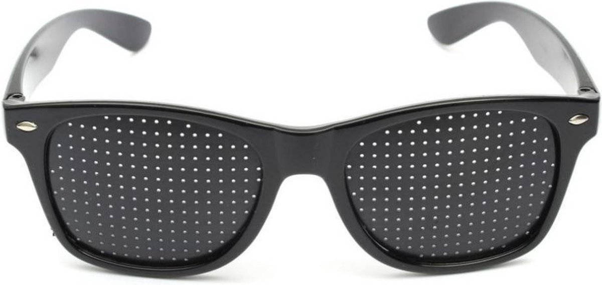 Rasterbril - zwart - voor oogtraining - gezichtsvermogen