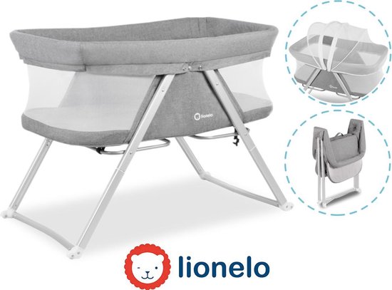 Lionelo Ellen Reisbedje 3 in 1 - Aanschuifbedje, Baby- & Peuterbed
