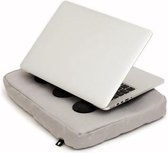 Bosign laptopkussen, laptop kussen, laptop schootkussen, laptop standaard, met siliconen doppen voor warme luchtafvoer - Zilver