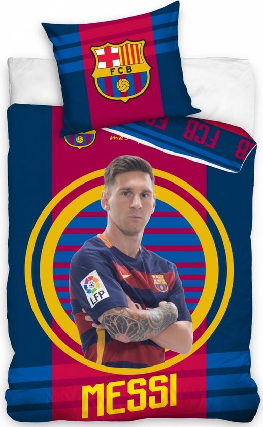 Atlantische Oceaan markering Superioriteit Overige Merken Dekbedovertrek Barcelona Voetballer Messi | bol.com