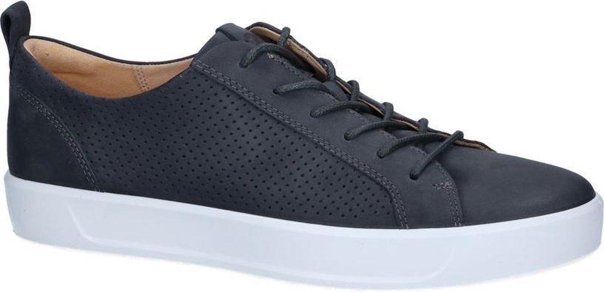 Ecco Soft 8 heren sneaker - Grijs - Maat 46 | bol.com