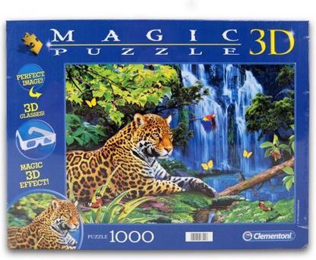 Clementoni 3D Magic Puzzel - Jaguar Jungle - 1000 Stukjes | bol.com