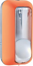 Marplast zeepdispenser A89101AR – Professionele kwaliteit – Oranje met Transparant – 550 ml – Geschikt voor openbare ruimten