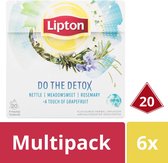 Lipton Thee Infusion Detox - 6 x 20 stuks - Voordeelverpakking