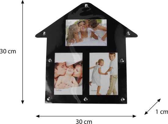 Magnetische Fotolijst Huis Vorm – 30x30x1cm | Foto's Ophangen | bol.com