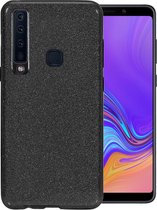 Glitter Hoesje geschikt voor Samsung Galaxy A9 (2018) Siliconen TPU Case Zwart - Glitters Cover van iCall