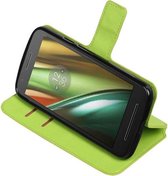 BestCases.nl Groen Motorola Moto E3 TPU wallet case booktype hoesje HM Book