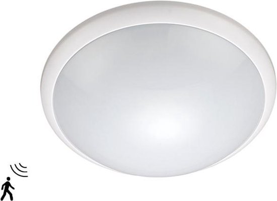 LED Plafonnière E27 met bewegingsmelder (gratis LED lamp) | Wit type 2 |