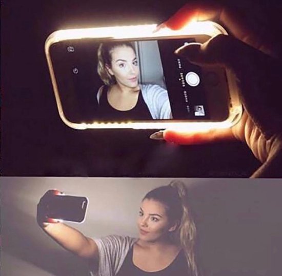influenza Altijd lever Selfie hoesje / Telefoonhoesje met LED-verlichting / Maak de perfecte  selfies! - voor... | bol.com