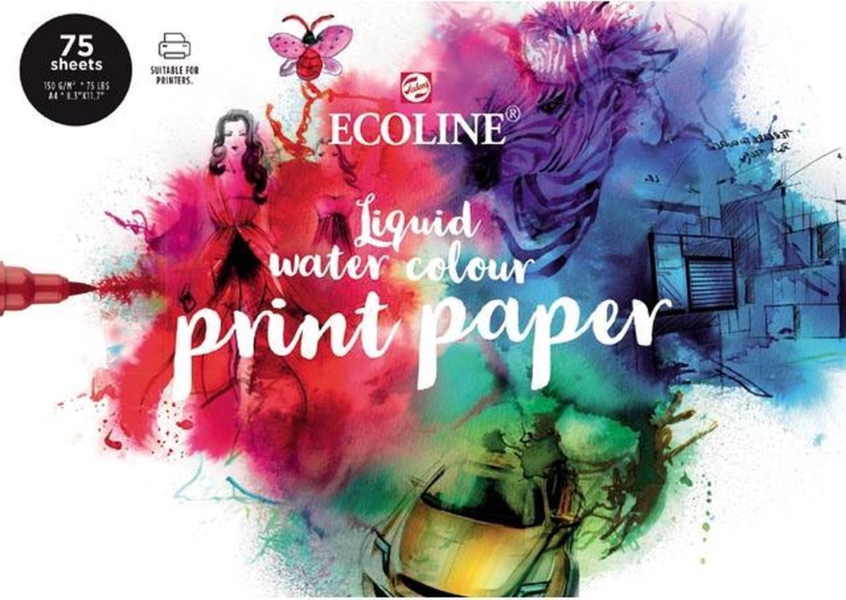 Talens Ecoline print papier - wit - FSC mix