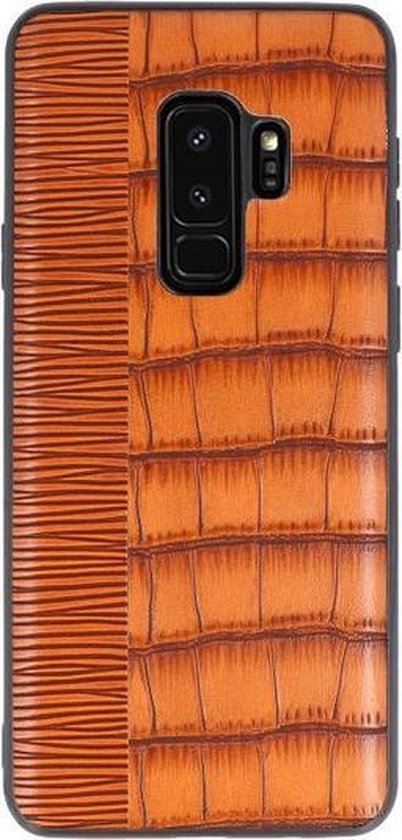Coque Rigide Croco Brown pour Samsung Galaxy S9 Plus