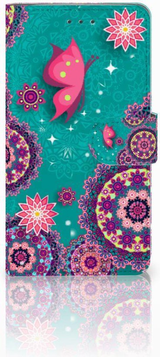 Samsung Galaxy J7 2016 Hoesje Cirkels en Vlinders