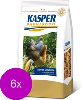 Kasper Faunafood Kippen Smulmix - Kippenvoer - 6 x 600 g