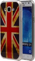 Britse Vlag TPU Cover Case voor Samsung Galaxy J5 Hoesje