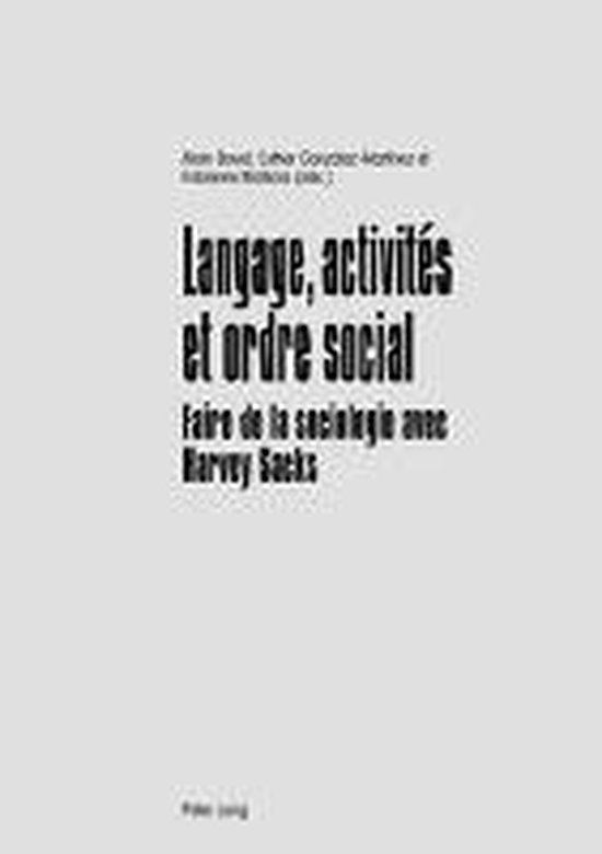 Langage, activités et ordre social - cover