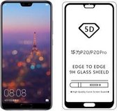 5D Full Cover 9H Full Glue Glass Screen Protector for Huawei P20 Pro _ Black