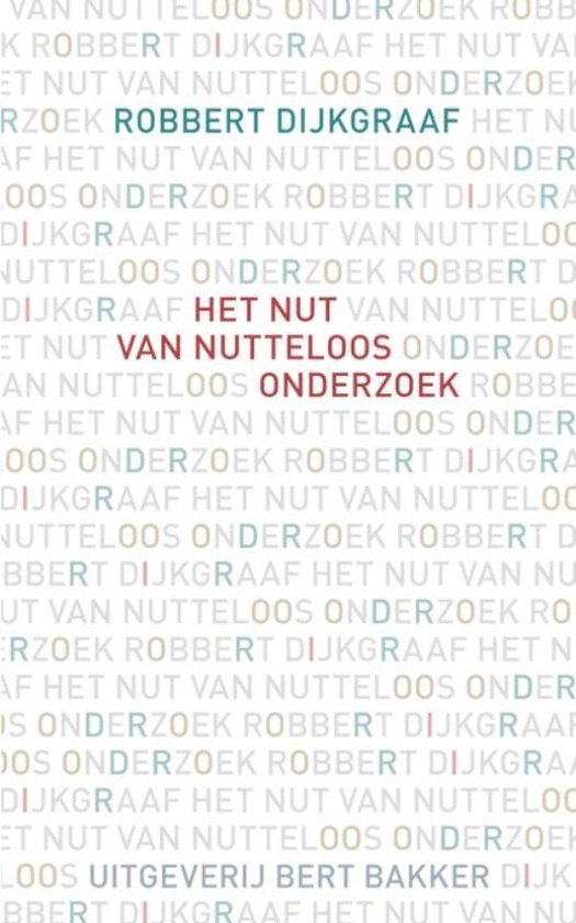 Het nut van nutteloos onderzoek - cover