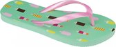 Waimea Teenslippers - Waikiki Beach - Mint/Roze 30