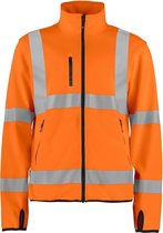 Projob Prio lichte softshell - Oranje / Zwart - 6105 - maat XL