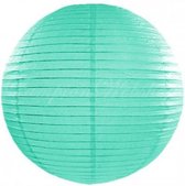 Luxe bol lampion lichtblauw 25 cm