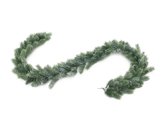 Europalms Guirlande - kunstplant Kerstslinger - snowy - wit - groen - 180cm