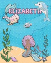 Handwriting Practice 120 Page Mermaid Pals Book Elizabeth