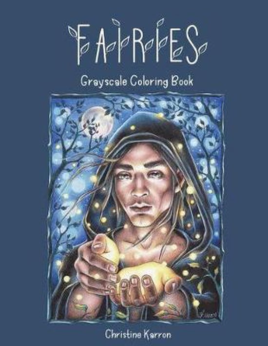 Fairies Grayscale Coloring Book - cover