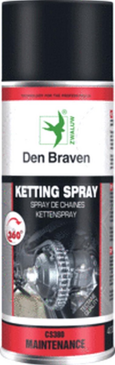 DENB spray spuitbus Zwaluw, transp, spray olie, inzetbereik ketting - Den Braven