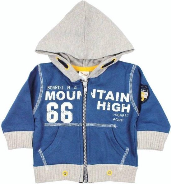 DIRKJE Jungen Kapuzenjacke – Dunkelblau, Mit Reißverschluss, Größe 62