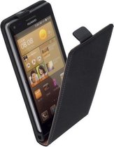 Huawei Y3 Lederlook Flip Case hoesje Zwart