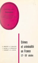 Crimes et criminalité en France sous l'Ancien régime
