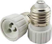 E27 fitting - GU10 fitting verloopfitting 2 stuks | wit 230V AC