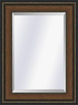 Spiegel Canaletto Walnoot-brons medium 70mm       Buitenmaat 75x166cm