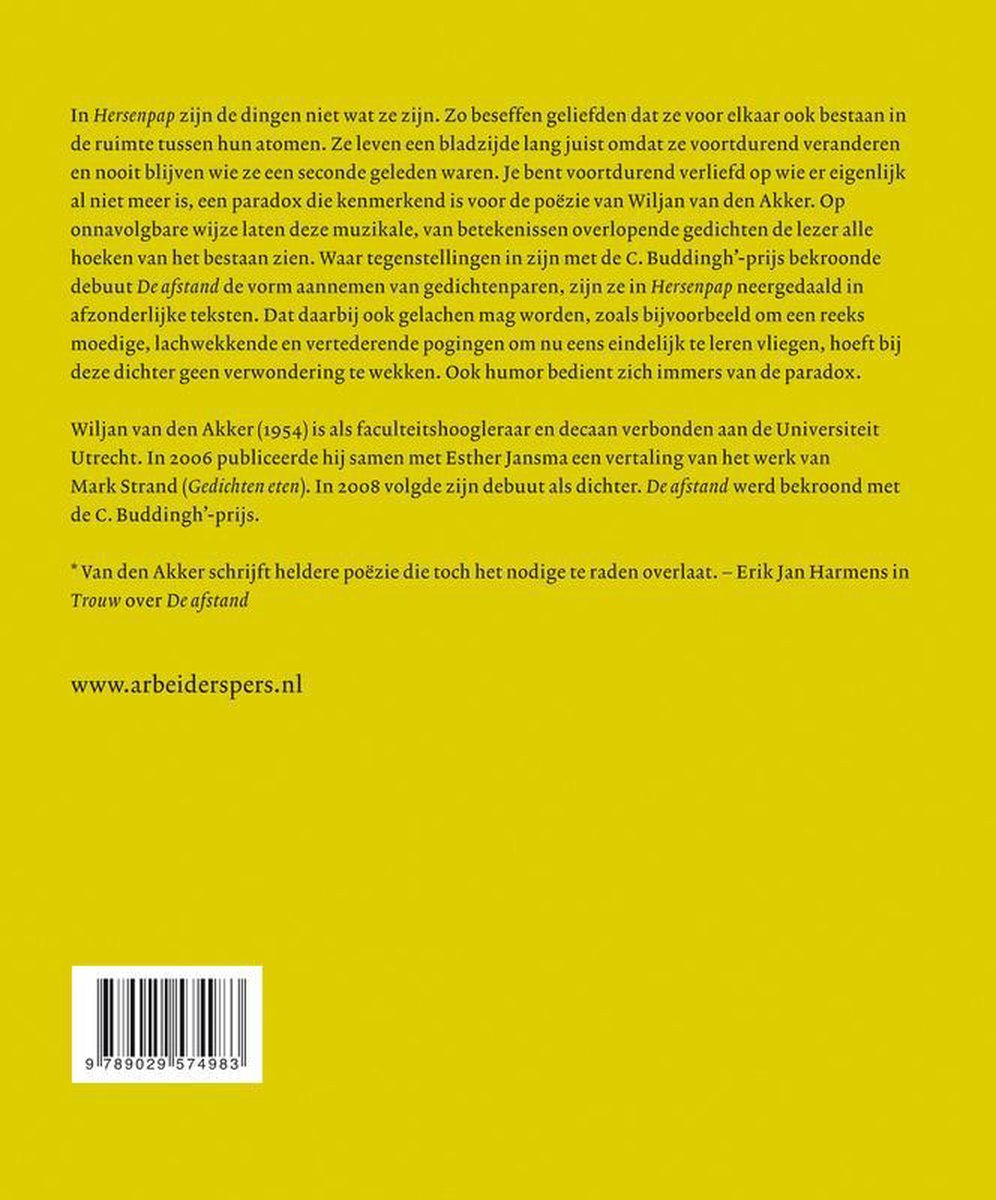 Hersenpap - back cover