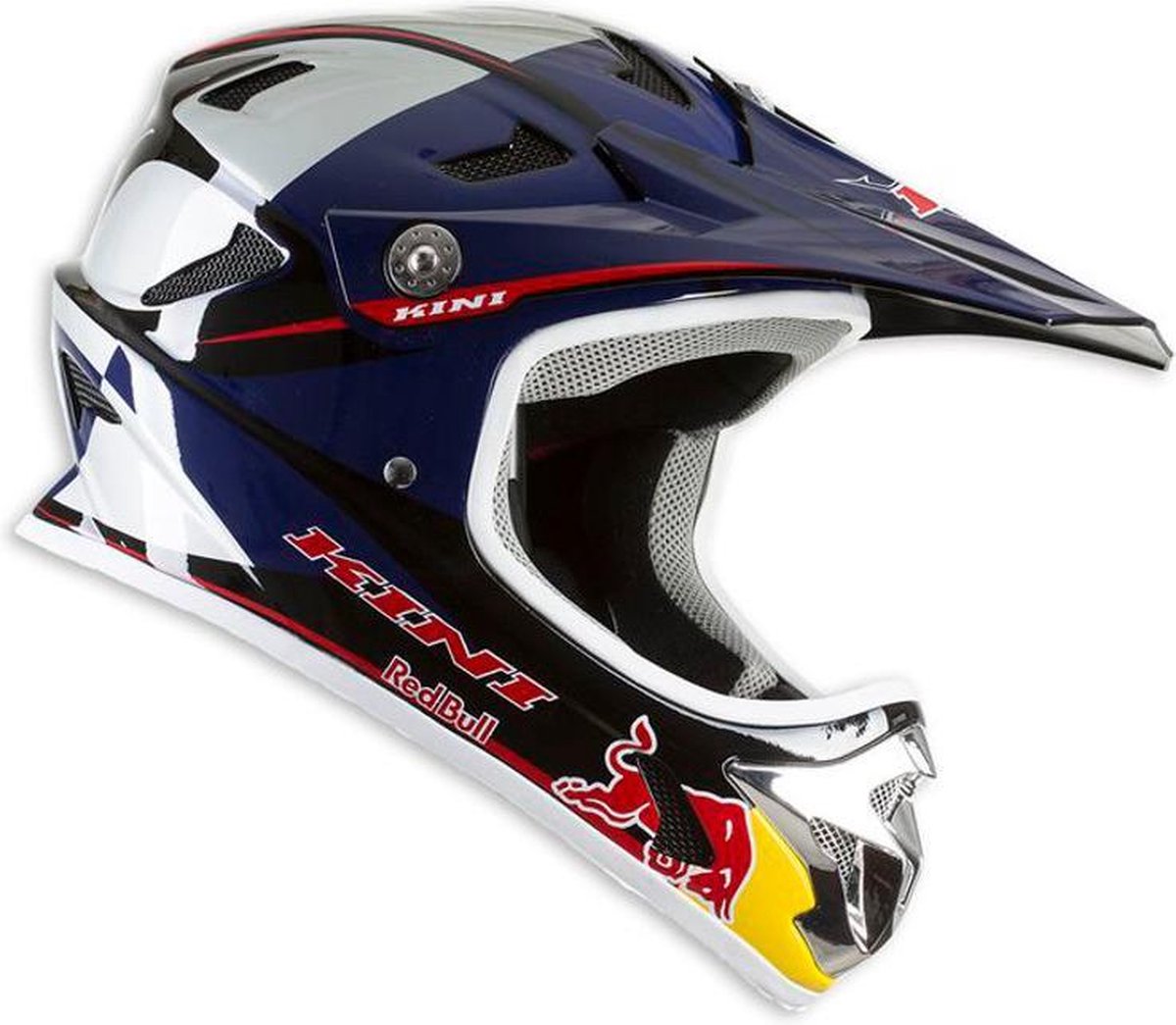 Kini Red Bull MTB Downhill helm blauw Hoofdomtrek XS/54 cm | bol