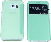 Samsung Galaxy S6 Edge S View Cover Flip Case Groen Green