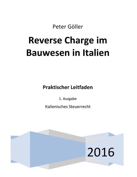 Reverse Charge im Bauwesen in Italien - cover