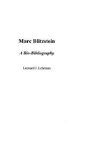 Bio-Bibliographies in Music- Marc Blitzstein