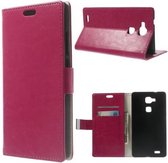 Magnetic Wallet hoesje Huawei Ascend Mate 7 roze