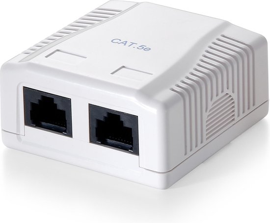 Equip 235212 Surface Mounted Box 2-Port Cat.6 unshielded, white