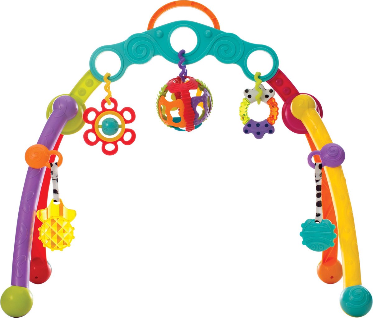 Playgro Fold and Go Playgym - Babygym - acitiviteitengym - Speelgoed Baby - Babyspeelgoed - Pasgeboren baby speelgoed - Ontwikkeling Baby - Kraamcadeau - 5 afneembare hangspeeltjes — afbeelding 7